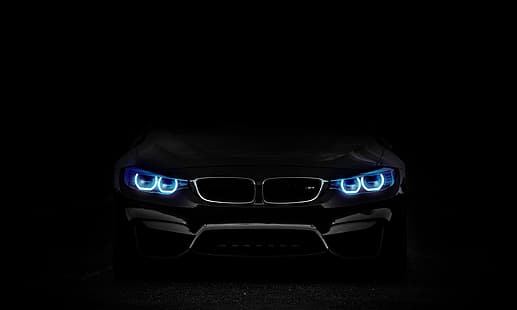 schwarz, BMW, blau, HD-Hintergrundbild HD wallpaper