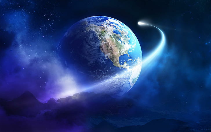 Orbita Ziemi, planeta Ziemia, Ziemia, orbita, Tapety HD
