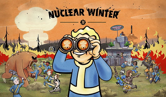 Fallout 76, videospel, Videospelkonst, humor, HD tapet HD wallpaper