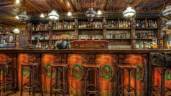 bar, taverne, pub, Espagne, Mora de Rubielos, El Escalon, occidental, style occidental, à l'ancienne, à l'ancienne, Fond d'écran HD HD wallpaper