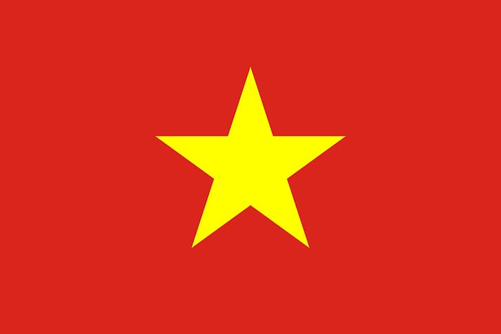 Vietnam, flagga, kommunism, Vietnamkrig, HD tapet
