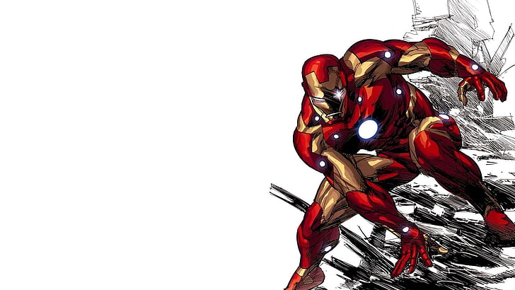 Iron Man-Illustration, Iron Man, HD-Hintergrundbild