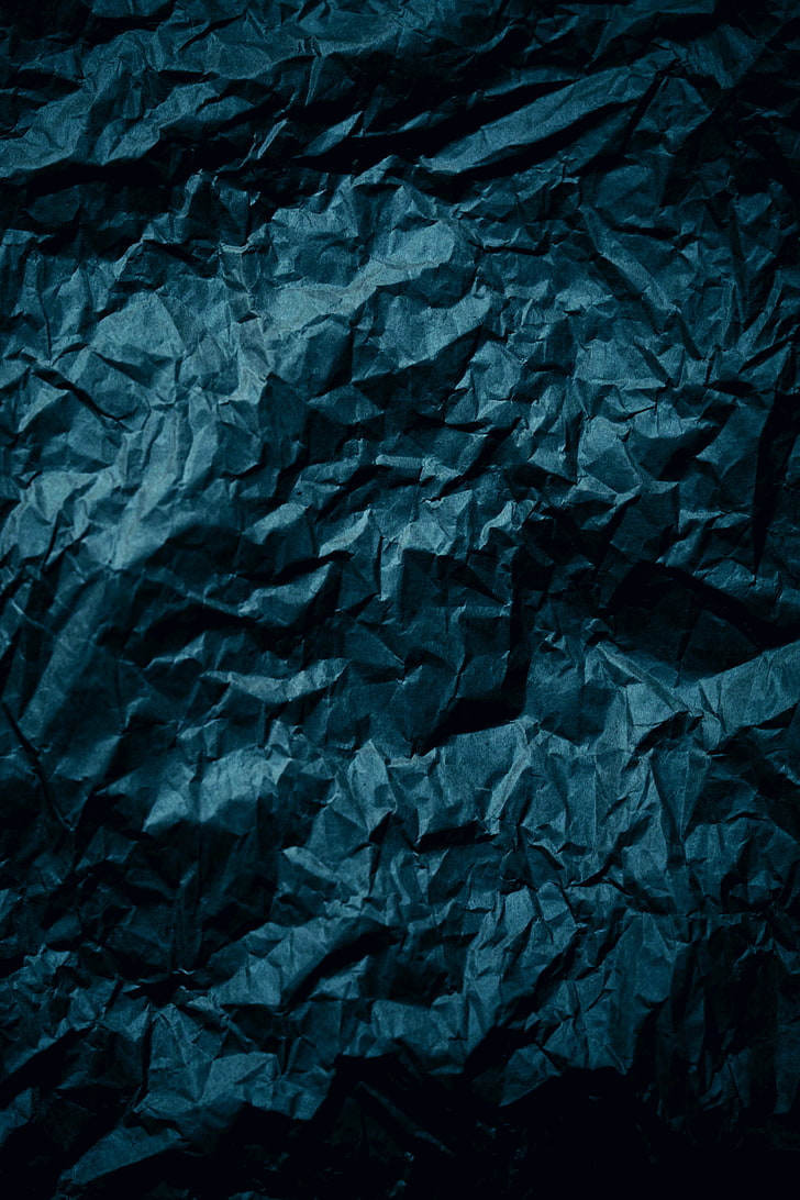 black plastic cover, paper, texture, crumpled, surface, HD wallpaper