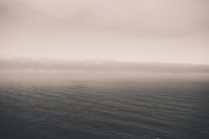 plan d'eau couvert de brouillard, nature, eau, Fond d'écran HD