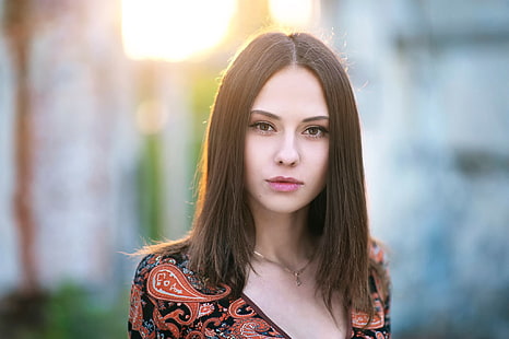 Катрин Тимохина, жени, модел, лице, портрет, Максим Максимов, 500px, фотография, HD тапет HD wallpaper