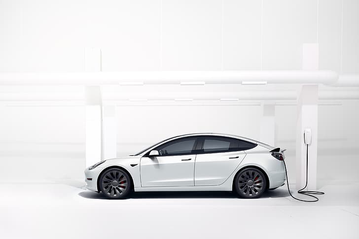 Tesla Model 3, Tesla, electric car, car, HD wallpaper