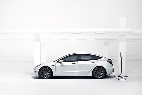 Tesla Model 3, Tesla, mobil listrik, mobil, Wallpaper HD HD wallpaper