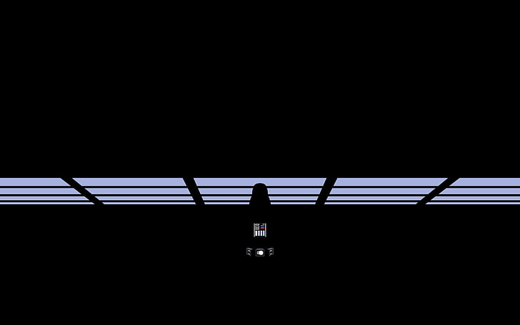 صورة ظلية لدارث فيدر ، حرب النجوم، خلفية HD