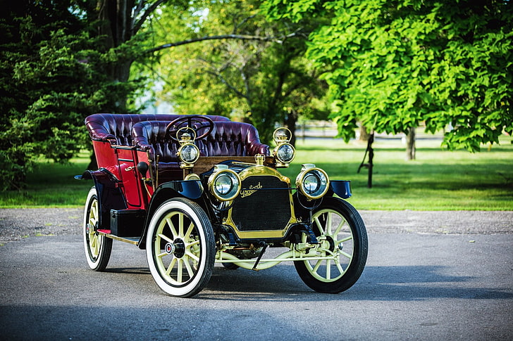 Packard, Packard Model 18 Touring, 1910 Packard Model 18 Touring Hinweis: Luxusauto, Oldtimer, HD-Hintergrundbild