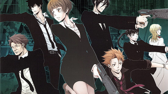 Anime, Psycho-Pass, Akane Tsunemori, Nobuchika Ginoza, Shinya Kogami, Sfondo HD HD wallpaper
