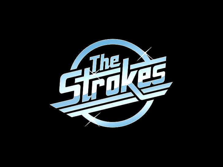 the strokes, name, font, shine, background, HD wallpaper