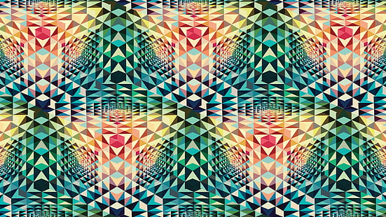 геометрия, паттерн, абстракция, симметрия, Энди Гилмор, HD обои HD wallpaper