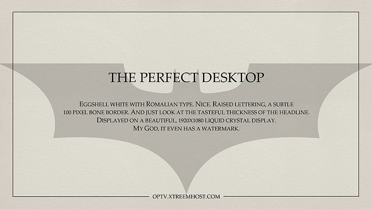 el anuncio de escritorio perfecto, Batman, el logotipo de Batman, American Psycho, Fondo de pantalla HD