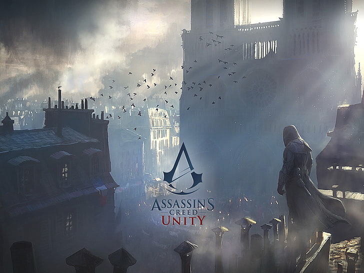 Assassin's Creed Unity illüstrasyon, Assassin's Creed, HD masaüstü duvar kağıdı