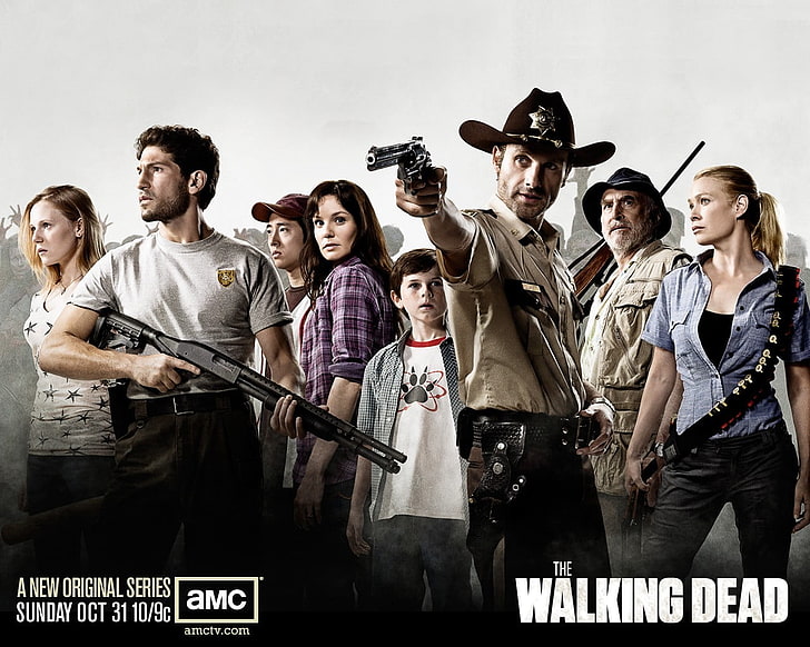 Poster The Walking Dead, The Walking Dead, Steven Yeun, serial tv, Wallpaper HD