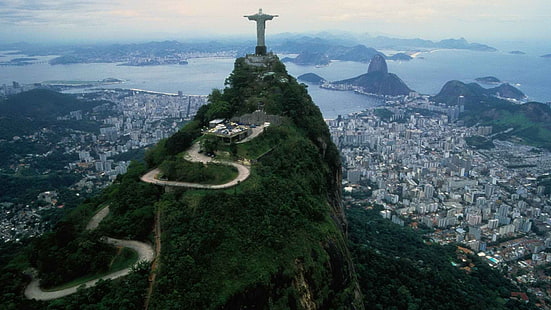 Brasilien, Kristus, Cristo, Janeiro, Återlösare, Redentor, Rio, HD tapet HD wallpaper