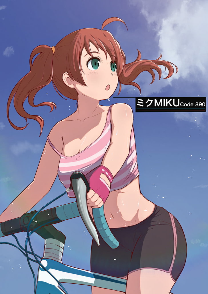 Darling in the FranXX, anime girls, Code:390 (Miku), bicycle, HD wallpaper