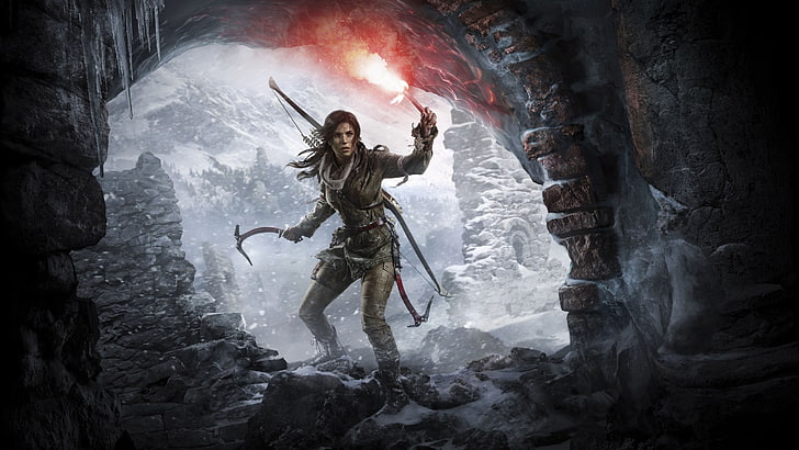 Rise of the Tomb Raider Vektorgrafik, Tomb Raider, Lara Croft, Videospiele, Rise of the Tomb Raider, HD-Hintergrundbild