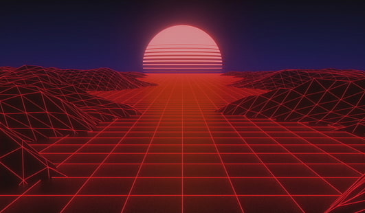  The sun, Music, Background, 80s, Neon, Rendering, VHS, 80's, Synth, Retrowave, Synthwave, New Retro Wave, Futuresynth, Sintav, Retrouve, Outrun, HD wallpaper HD wallpaper