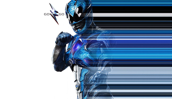 4K, Power Rangers, The Blue Ranger, HD wallpaper
