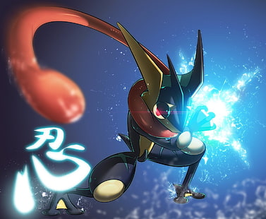 Pokemon character, Pokémon, Greninja (Pokémon), HD wallpaper HD wallpaper