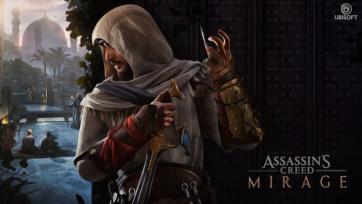 Assassin's Creed Mirage, Assassin's Creed, Постеры с играми, HD обои