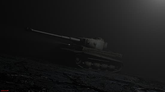 النمر الأول ، دبابة ، أضواء ، الحرب العالمية الثانية، خلفية HD HD wallpaper