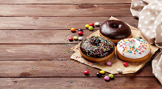 Süßigkeiten, Essen, Donuts, HD-Hintergrundbild HD wallpaper