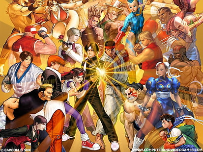 Capcom Games Capcom VS SNK Video Games Street Fighter HD Art, Games, Capcom, street fighter, SNK, วอลล์เปเปอร์ HD HD wallpaper