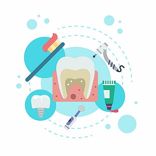 stomatologia, zdrowie jamy ustnej, implanty dentystyczne, dentysta, stomatologia, zdrowie, zdrowie jamy ustnej, zęby, ząb, szczoteczka do zębów, pasta do zębów, Tapety HD HD wallpaper