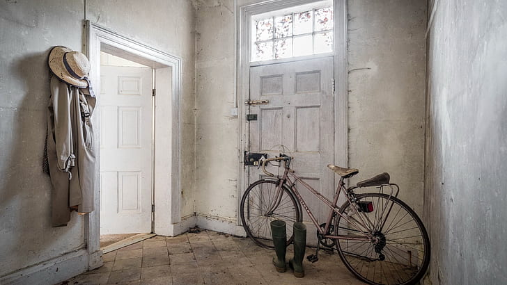 sepeda, rumah, kendaraan, Wallpaper HD
