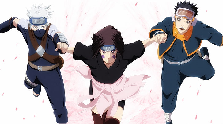 Naruto Uchiha Obito, Rin, and Uchiha Kakashi wallpaper, game, anime,  pretty, HD wallpaper | Wallpaperbetter
