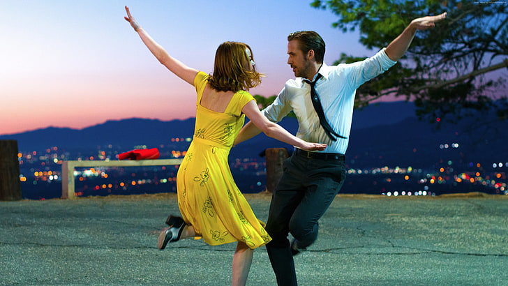 Ryan Gosling, La La Land, Emma Stone, Sfondo HD