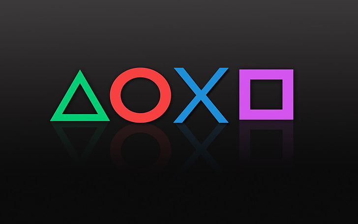شعار AOXO ، بلاي ستيشن ، ألعاب فيديو، خلفية HD