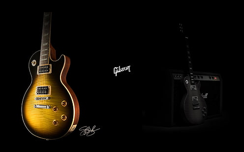 Гибсон, гитары, HD обои HD wallpaper