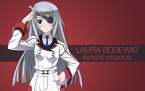 Infinito Stratos, chicas anime, Bodewig Laura, Fondo de pantalla HD HD wallpaper