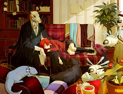 Mahoutsukai no Yome, Hatori Chise, Elias Ainsworth, Fondo de pantalla HD HD wallpaper