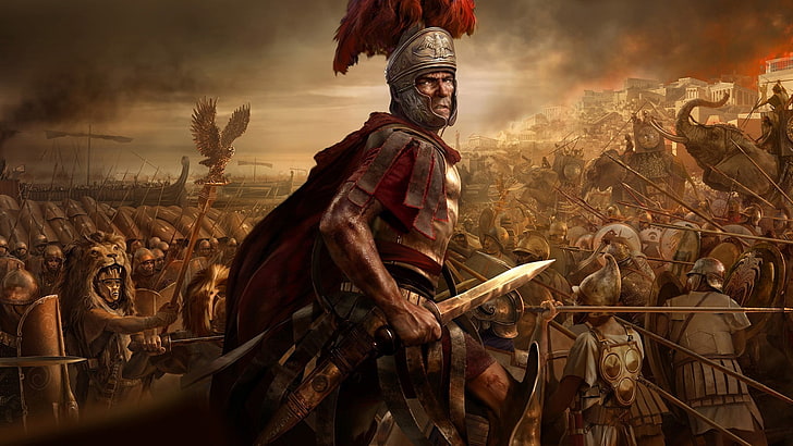 papel de parede de cavaleiro, Roma, Rome: Total War, videogames, HD papel de parede