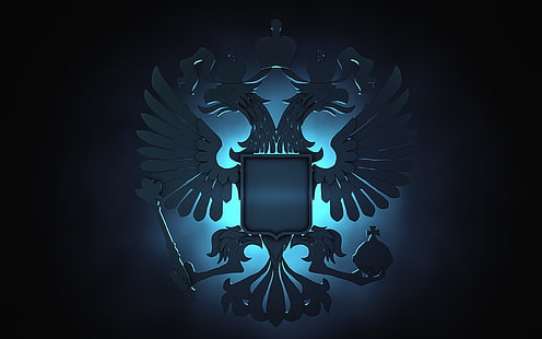eagle, Russia, coat of arms, HD wallpaper HD wallpaper