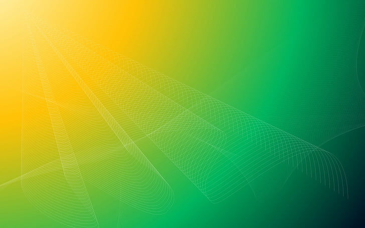 抽象的、パターン、芸術的、緑、黄色、 HDデスクトップの壁紙