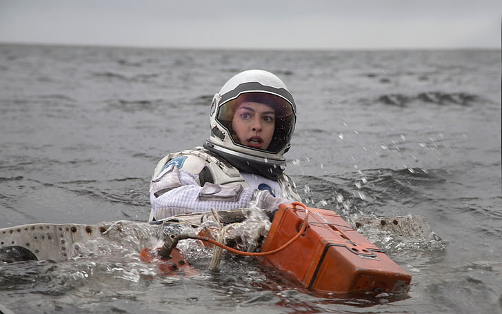 Interstellar movie, Interstellar (movie), Anne Hathaway, women, women outdoors, actress, HD wallpaper