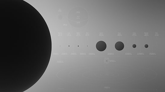 слънчева система планети земя инфографика 1920x1080 космически планети HD изкуство, планети, слънчева система, HD тапет HD wallpaper