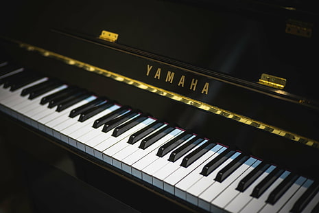 Musique, Piano, Gros plan, Instrument, Yamaha, Fond d'écran HD HD wallpaper