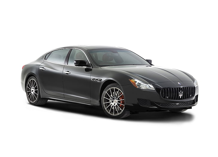 Maserati, Maserati Quattroporte, Black Car, Car, Luxury Car, Vehicle, HD wallpaper