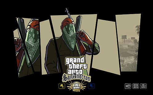 Grand Theft Auto, GTA San Andreas, плакати с игри, годишнина на GTA, HD тапет HD wallpaper