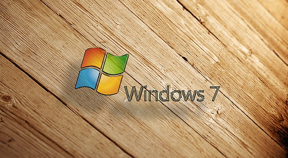 Windows 7 Wood, Windows 7 Wallpaper, Windows, Windows Seven, Holz, Windows 7, HD-Hintergrundbild HD wallpaper