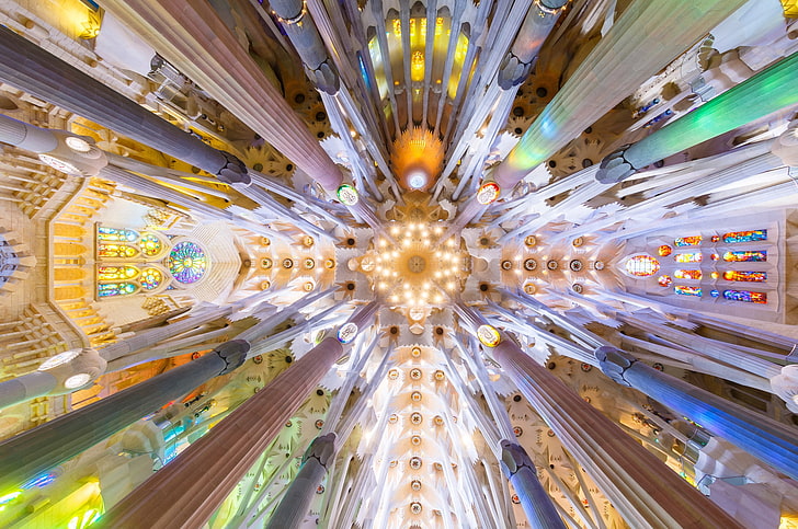 إسبانيا ، برشلونة ، The Sagrada Familia، خلفية HD