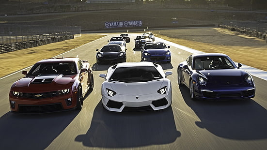 สารพันรถ, รถยนต์, ซูเปอร์คาร์, Camaro, Lamborghini Aventador, Porsche 911, GT86, McLaren MC4-12C, Nissan GTR, รถแข่ง, Subaru BRZ, วอลล์เปเปอร์ HD HD wallpaper