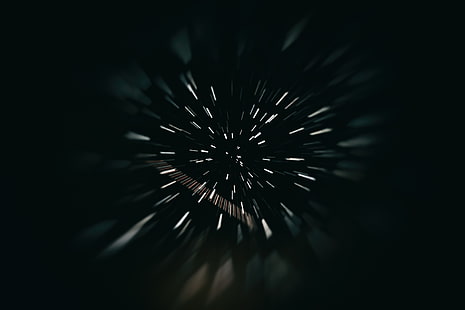 motion blur, nero, buio, notte, stelle, sfocato, Sfondo HD HD wallpaper
