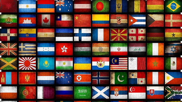 bendera, bendera, negara, simbol, Wallpaper HD